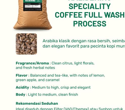 Kalibening Full Wash Coffee